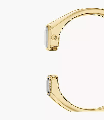 Harlow 16mm Two-Hand Gold-Tone Stainless Steel Watch Bangle