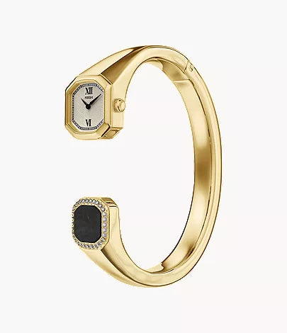 Harlow 16mm Two-Hand Gold-Tone Stainless Steel Watch Bangle