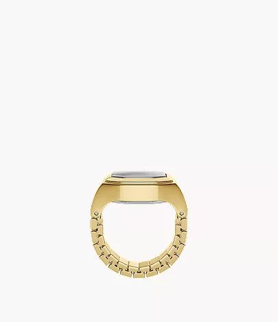 Harlow Watch Ring 17mm Two-Hand Gold-Tone Stainless Steel