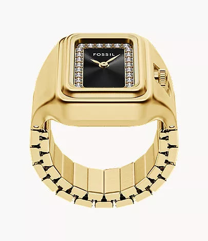Raquel Watch Ring 21mm Two-Hand Gold-Tone Stainless Steel