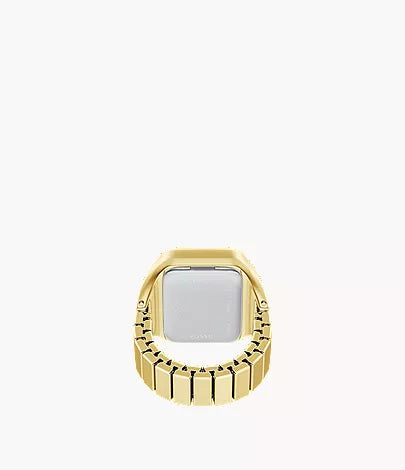 Raquel Watch Ring 21mm Two-Hand Gold-Tone Stainless Steel