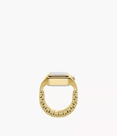 Raquel Watch Ring 21mm Two-Hand Gold-Tone Stainless Steel