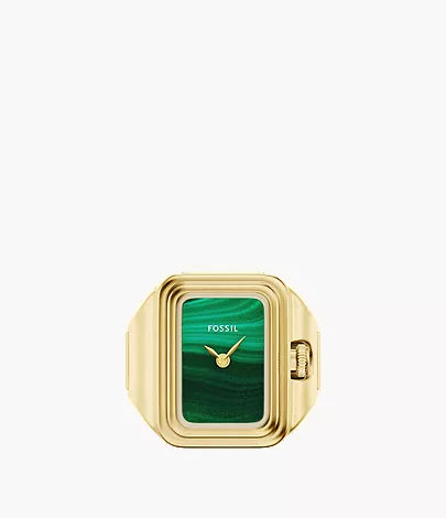 Raquel Watch Ring 21mm Two-Hand Gold-Tone Stainless Steel