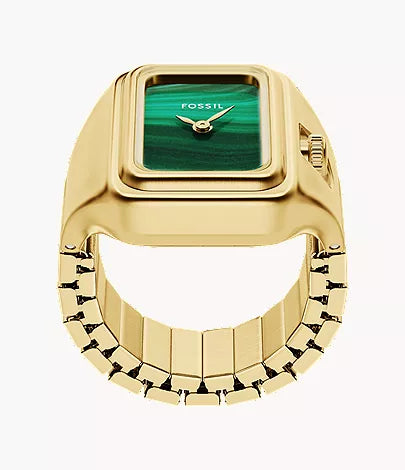 Raquel Watch Ring 21mm Two-Hand Gold-Tone Stainless Steel