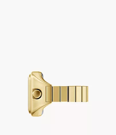 Raquel Watch Ring 21mm Two-Hand Gold-Tone Stainless Steel