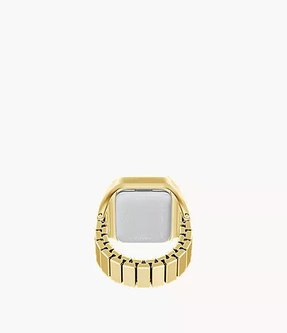 Raquel Watch Ring 21mm Two-Hand Gold-Tone Stainless Steel