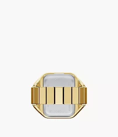 Raquel Watch Ring 21mm Two-Hand Gold-Tone Stainless Steel