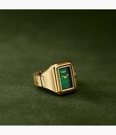Raquel Watch Ring 21mm Two-Hand Gold-Tone Stainless Steel