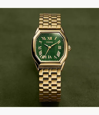 Harlow 27mm Three-Hand Gold-Tone Stainless Steel Watch
