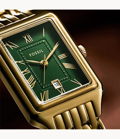 Raquel 23mm Three-Hand Gold-Tone Stainless Steel Watch