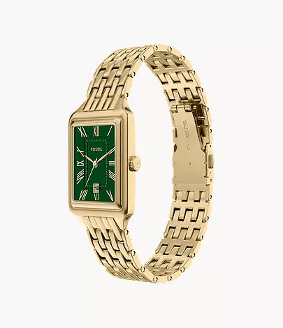 Raquel 23mm Three-Hand Gold-Tone Stainless Steel Watch