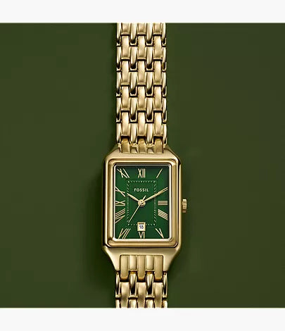 Raquel 23mm Three-Hand Gold-Tone Stainless Steel Watch