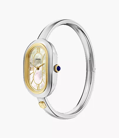 Sloan 25mm Three-Hand Stainless Steel Watch Bangle