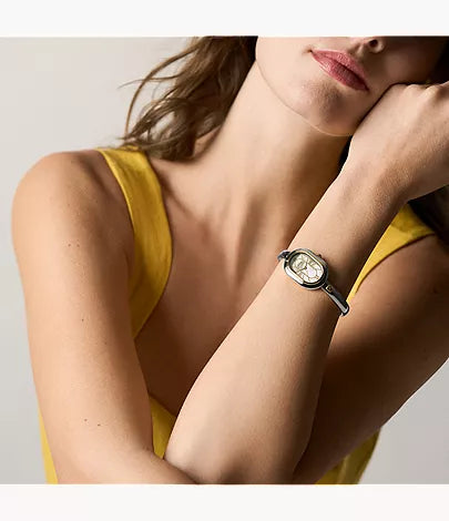 Sloan 25mm Three-Hand Stainless Steel Watch Bangle