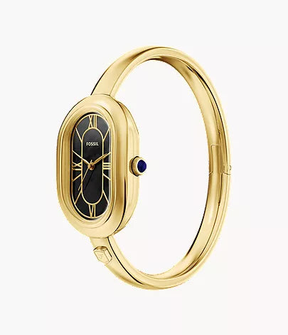 Sloan 25mm Three-Hand Gold-Tone Stainless Steel Watch Bangle