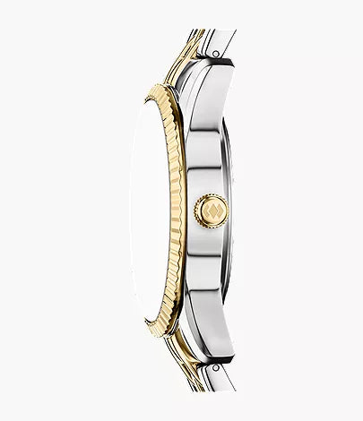 Scarlette 34mm Three-Hand Day-Date Two-Tone Stainless Steel Watch