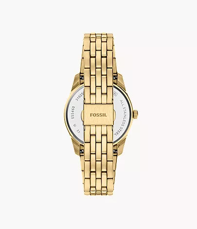 Scarlette 34mm Three-Hand Day-Date Gold-Tone Stainless Steel Watch