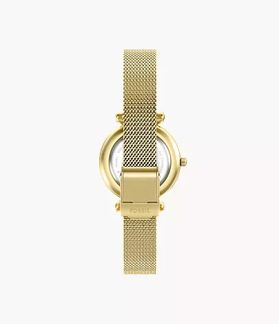 Carlie Mini 28mm Three-Hand Gold-Tone Stainless Steel Watch