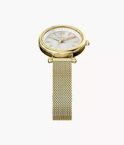 Carlie Mini 28mm Three-Hand Gold-Tone Stainless Steel Watch