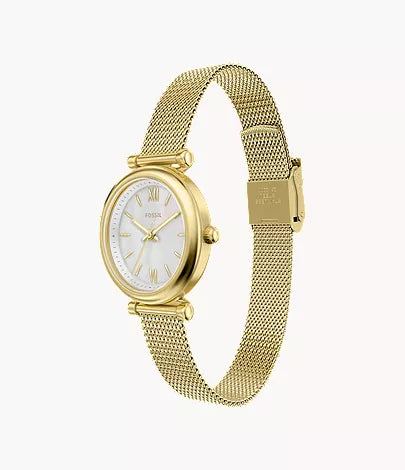 Carlie Mini 28mm Three-Hand Gold-Tone Stainless Steel Watch