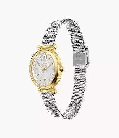Carlie Mini 28mm Three-Hand Stainless Steel Watch