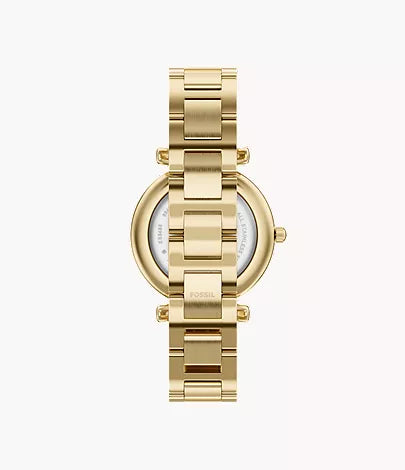 Carlie 35mm Three-Hand Gold-Tone Stainless Steel Watch