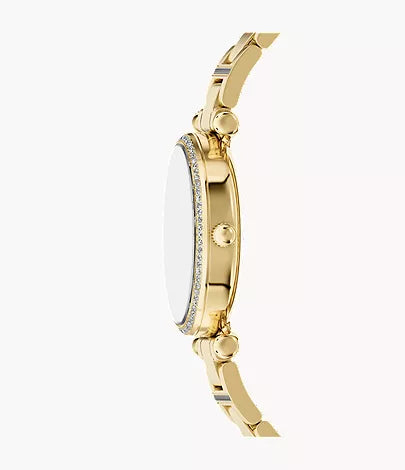 Carlie 35mm Three-Hand Gold-Tone Stainless Steel Watch