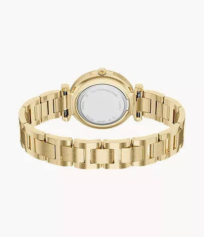 Carlie 35mm Three-Hand Gold-Tone Stainless Steel Watch