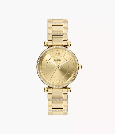 Carlie 35mm Three-Hand Rose Gold-Tone Stainless Steel Watch Z2