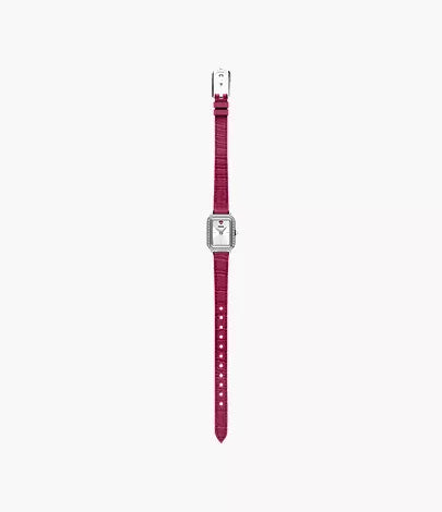 Raquel Mini 18mm Two-Hand Pink Leather Watch