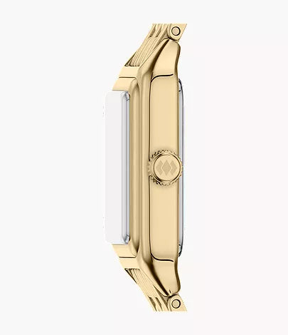 Raquel Mini 18mm Three-Hand Gold-Tone Stainless Steel Watch