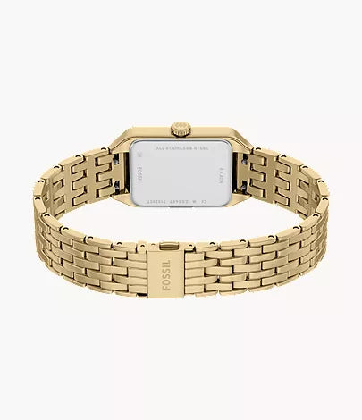 Raquel Mini 18mm Three-Hand Gold-Tone Stainless Steel Watch