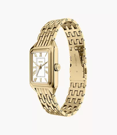 Raquel Mini 18mm Three-Hand Gold-Tone Stainless Steel Watch
