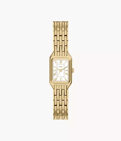 Raquel Mini 18mm Three-Hand Gold-Tone Stainless Steel Watch