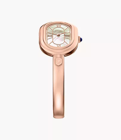 Sloan 25mm Three-Hand Rose Gold-Tone Stainless Steel Watch Bangle