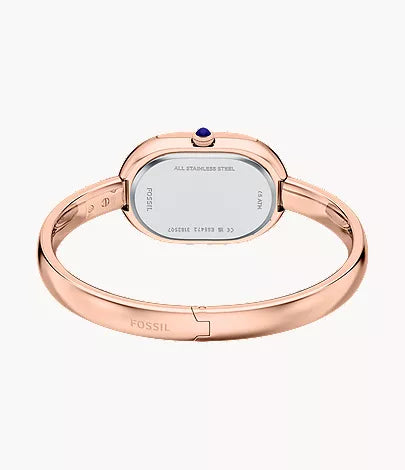 Sloan 25mm Three-Hand Rose Gold-Tone Stainless Steel Watch Bangle