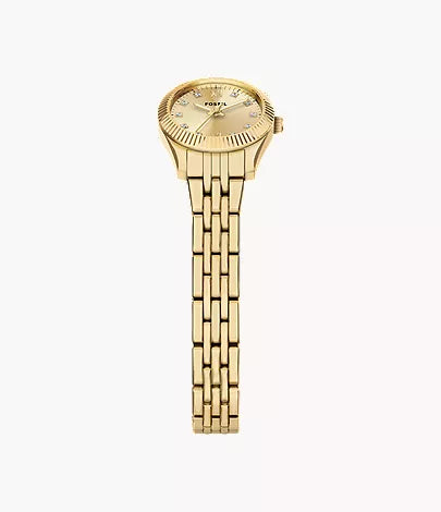 Scarlette Mini 20mm Three-Hand Gold-Tone Stainless Steel Watch