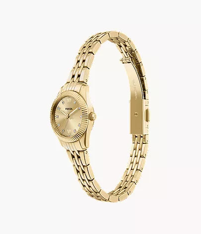 Scarlette Mini 20mm Three-Hand Gold-Tone Stainless Steel Watch