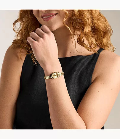 Scarlette Mini 20mm Three-Hand Gold-Tone Stainless Steel Watch