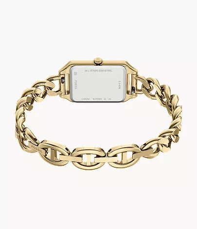 Raquel 23mm Three-Hand Gold-Tone Stainless Steel Watch