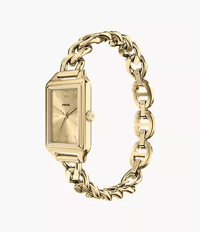 Raquel 23mm Three-Hand Gold-Tone Stainless Steel Watch