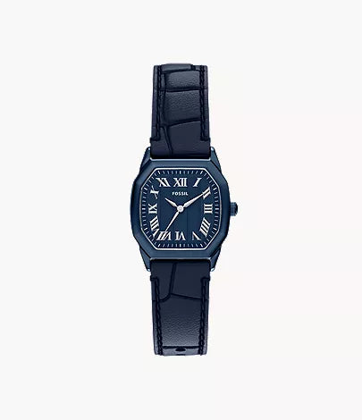 Harlow 27mm Three-Hand Medium Brown Leather Watch Z1