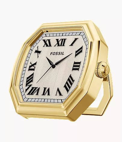 Harlow 80mm Three-Hand Gold-Tone Desk Clock