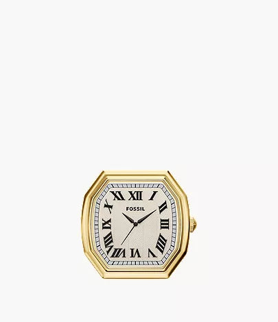 Harlow 80mm Three-Hand Gold-Tone Desk Clock