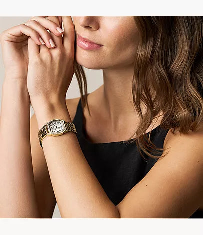 Harlow 27mm Three-Hand Gold-Tone Stainless Steel Watch