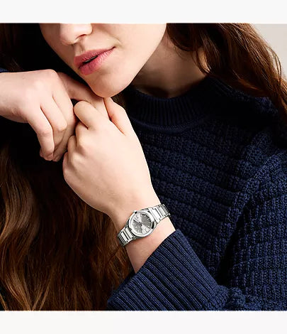 Everett 27mm Three-Hand Stainless Steel Watch