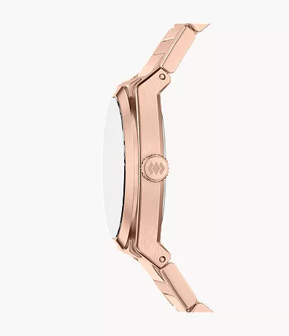 Everett 27mm Three-Hand Rose Gold-Tone Stainless Steel Watch