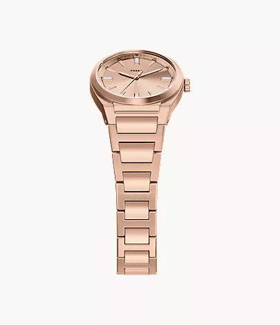 Everett 27mm Three-Hand Rose Gold-Tone Stainless Steel Watch