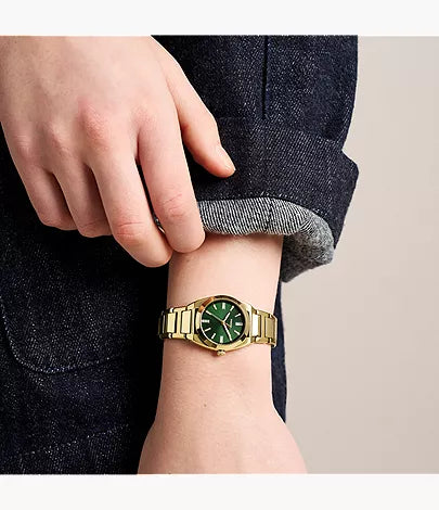 Everett 27mm Three-Hand Gold-Tone Stainless Steel Watch