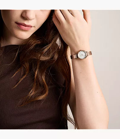 Heidi 26mm Three-Hand Rose Gold-Tone Stainless Steel Watch